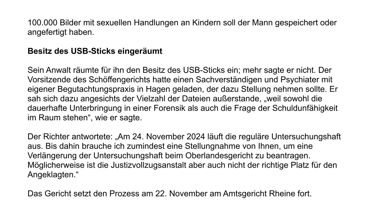 Artikel MV - Über 100.000 Kinderpornos auf dem USB-Stick - Bild 2