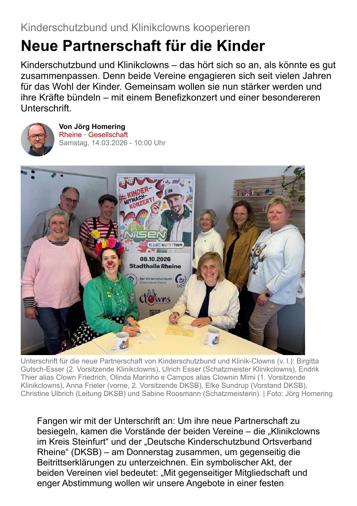 Foto 1 - Neue Partnerschaft für die Kinder