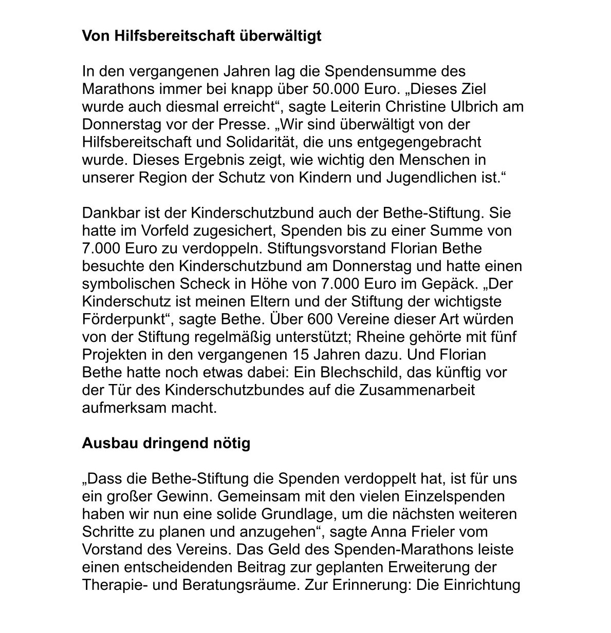 Foto 2 - Artikel 50000-Euro-Marke erneut geknackt