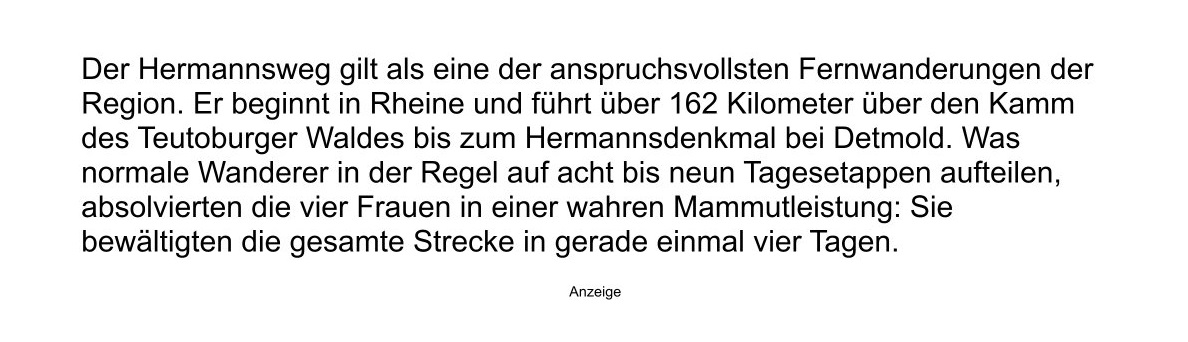 Bild 1 - Artikel 162 Kilometer in vier Tagen