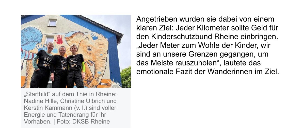 Bild 3 - Artikel 162 Kilometer in vier Tagen