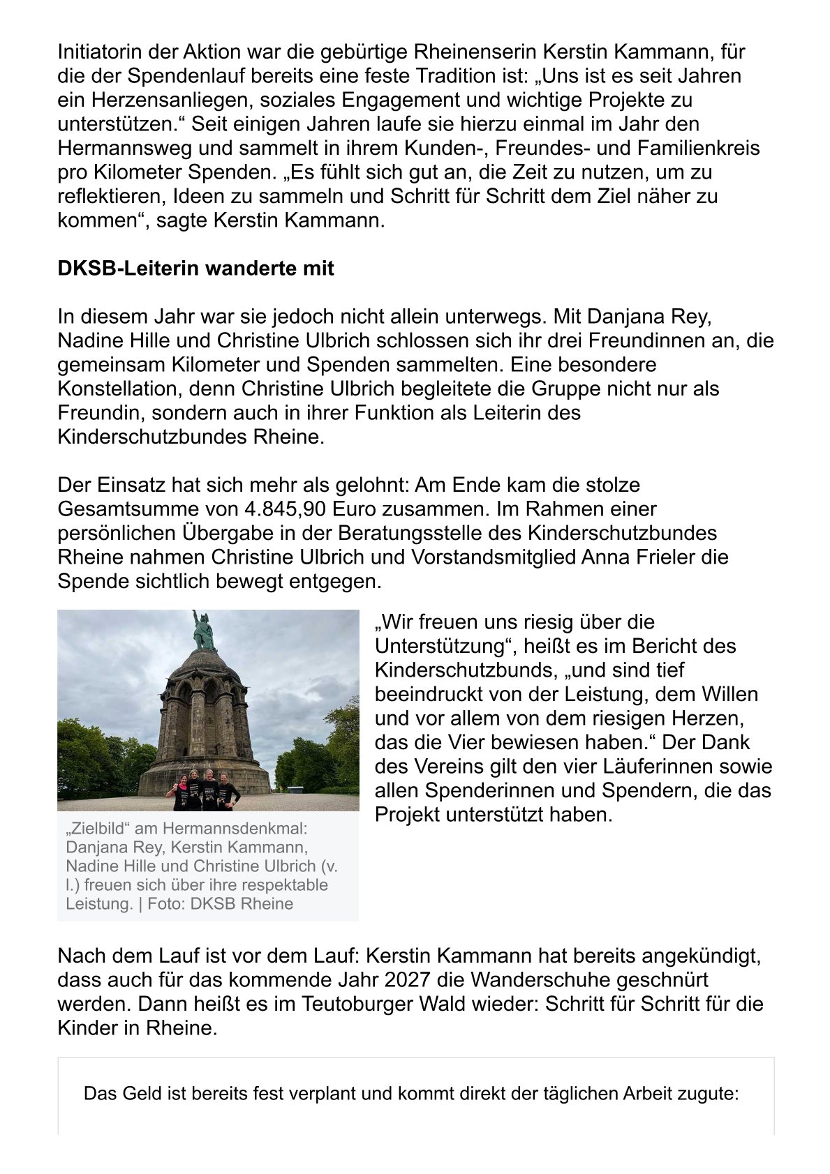 Bild 4 - Artikel 162 Kilometer in vier Tagen